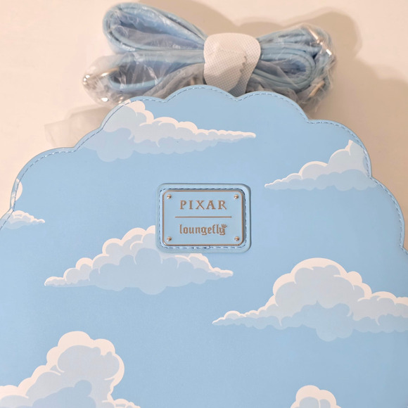 Loungefly Disney Pixar Up Dug Dog Balloons Crossbody Blue Bag New - Picture 3 of 5